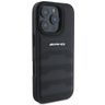 AMG AMHCP16LGSEBK iPhone 16 Pro  6.3" czarny/black hardcase Leather Debossed Lines Black Logo na NearMe.pl