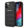 AMG AMHCP12LGSEBK iPhone 12 Pro Max6,7" czarny/black hardcase Leather Debossed Lines na NearMe.pl