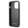 AMG AMHCP13LGSEBK iPhone 13 Pro / 13 6,1" czarny/black hardcase Leather Debossed Lines na NearMe.pl