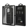 AMG AMHCP14XGSEBK iPhone 14 Pro Max 6,7" czarny/black hardcase Leather Debossed Lines na NearMe.pl