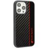Audi Carbon Fiber Stripe iPhone 14 Pro 6.1" czarny/black hardcase AUS-TPUPCIP14P-R8/D1-BK na NearMe.pl