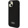 Audi Silicone Case iPhone 15 Plus / 14 Plus 6.7" czarny/black hardcase AU-LSRIP15M-Q3/D1-BK na NearMe.pl