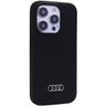 Audi Silicone Case iPhone 15 Pro 6.1" czarny/black hardcase AU-LSRIP15P-Q3/D1-BK na NearMe.pl