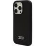 Audi Silicone Case iPhone 15 Pro 6.1" czarny/black hardcase AU-LSRIP15P-Q3/D1-BK na NearMe.pl