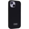 Audi Silicone Case iPhone 15 / 14 / 13 6.1" czarny/black hardcase AU-LSRIP15-Q3/D1-BK na NearMe.pl