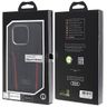 Audi Genuine Leather MagSafe iPhone 15 Pro 6.1" czarno-czerwony/black-red hardcase AU-TPUPCMIP15P-R8/D3-RD na NearMe.pl