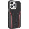 Audi Genuine Leather MagSafe iPhone 15 Pro 6.1" czarno-czerwony/black-red hardcase AU-TPUPCMIP15P-R8/D3-RD na NearMe.pl