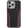 Audi Genuine Leather MagSafe iPhone 14 Pro Max 6.7" czarno-czerwony/black-red hardcase AU-TPUPCMIP14PM-R8/D3-RD na NearMe.pl