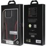 Audi Genuine Leather MagSafe iPhone 14 Pro Max 6.7" czarno-czerwony/black-red hardcase AU-TPUPCMIP14PM-R8/D3-RD na NearMe.pl