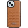 Audi Synthetic Leather MagSafe iPhone 15 / 14 / 13 6.1" brązowy/brown hardcase AU-TPUPCMIP15-GT/D3-BN na NearMe.pl