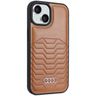 Audi Synthetic Leather MagSafe iPhone 15 / 14 / 13 6.1" brązowy/brown hardcase AU-TPUPCMIP15-GT/D3-BN na NearMe.pl