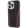 Audi Genuine Leather MagSafe iPhone 15 Pro Max 6.7" czarno-czerwony/black-red hardcase AU-TPUPCMIP15PM-R8/D3-RD na NearMe.pl