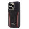 Audi Genuine Leather MagSafe iPhone 16 Pro 6.3" czarno-czerwony/black-red hardcase AU-TPUPCMIP16P-R8/D3-RD na NearMe.pl
