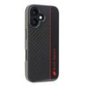 Audi Carbon Fiber Stripe iPhone 16 6.1" czarny/black hardcase AUS-TPUPCIP16-R8/D1-BK na NearMe.pl