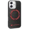 Etui Audi RSQ Carbon Fiber Sport Red     Circle MagSafe do iPhone 17 czarny na NearMe.pl