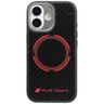 Etui Audi RSQ Carbon Fiber Sport Red     Circle MagSafe do iPhone 17 czarny na NearMe.pl