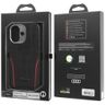 Etui Audi R8 Genuine Leather MagSafe do  iPhone 17 czarno-czerwony na NearMe.pl