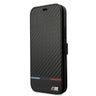 Etui BMW BMBKP13XPUCARTCBK iPhone 13Pro Max 6,7" czarny/black bookcase M Collection PU Carbon Stripe na NearMe.pl
