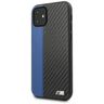 Etui BMW BMHCN61MCARBL iPhone 11 6,1"/ Xr czarny/black hardcase M Collection PU Carbon Blue Stripe na NearMe.pl