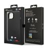 Etui BMW BMHMP14S22PTDK iPhone 14 / 15 / 13 6.1" czarny/black Leather Stamp Tricolor Magsafe na NearMe.pl