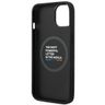 Etui BMW BMHMP14M22PTDK iPhone 14 Plus / 15 Plus 6,7" czarny/black Leather Stamp Tricolor Magsafe na NearMe.pl