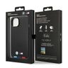 Etui BMW BMHCP14M22PTDK iPhone 14 Plus / 15 Plus 6,7" czarny/black Leather Stamp Tricolor na NearMe.pl