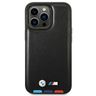 Etui BMW BMHCP14L22PTDK iPhone 14 Pro 6,1" czarny/black Leather Stamp Tricolor na NearMe.pl