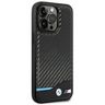 Etui BMW BMHCP14X22NBCK iPhone 14 ProMax 6,7" czarny/black Leather Carbon na NearMe.pl