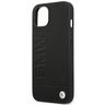 Etui BMW BMHCP14SSLLBK iPhone 14 / 15 /13 6.1" czarny/black Leather Stamp na NearMe.pl