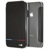 BMW BMTRBKI65PUCARTCBKiPhone XS Max book czarny/black Carbon Tricolor Stripe na NearMe.pl