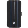 Etui BMW BMBKP14L22RVSK iPhone 14 Pro 6,1" czarny/black bookcase Leather Stamp Blue Lines na NearMe.pl