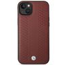 Etui BMW BMHCP14S22RFGR iPhone 14 / 15 / 13 6.1" burgundowy/burgundy Leather Diamond Pattern na NearMe.pl