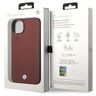 Etui BMW BMHCP14S22RFGR iPhone 14 / 15 / 13 6.1" burgundowy/burgundy Leather Diamond Pattern na NearMe.pl
