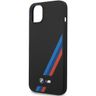 Etui BMW BMHCP14S22SOTK iPhone 14 / 15 /13 6.1" czarny/black Silicone Slanted Sttripes na NearMe.pl