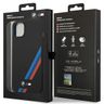 Etui BMW BMHCP14S22SOTK iPhone 14 / 15 /13 6.1" czarny/black Silicone Slanted Sttripes na NearMe.pl