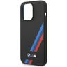 Etui BMW BMHCP14L22SOTK iPhone 14 Pro6,1" czarny/black Silicone Slanted Sttripes na NearMe.pl