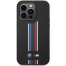 Etui BMW BMHCP14L22SWTK iPhone 14 Pro6,1" czarny/black Silicone Vertical Tricolor Lines na NearMe.pl