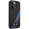 Etui BMW BMHMP14L22SOTK iPhone 14 Pro6,1" czarny/black Silicone Slanted Sttripes MagSafe na NearMe.pl