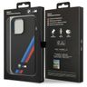 Etui BMW BMHMP14L22SOTK iPhone 14 Pro6,1" czarny/black Silicone Slanted Sttripes MagSafe na NearMe.pl