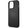 Etui BMW BMHCP13LREELK iPhone 13 Pro / 13 6.1" czarny/black hardcase Leather Emboss na NearMe.pl