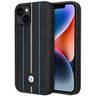 Etui BMW BMHCP14S22RVSK iPhone 14 / 15 / 13 6.1" czarny/black hardcase Leather Stamp Blue Lines na NearMe.pl