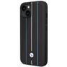 Etui BMW BMHCP14S22RVSK iPhone 14 / 15 / 13 6.1" czarny/black hardcase Leather Stamp Blue Lines na NearMe.pl