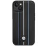 Etui BMW BMHCP14S22RVSK iPhone 14 / 15 / 13 6.1" czarny/black hardcase Leather Stamp Blue Lines na NearMe.pl