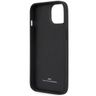 Etui BMW BMHCP14S22RVSK iPhone 14 / 15 / 13 6.1" czarny/black hardcase Leather Stamp Blue Lines na NearMe.pl