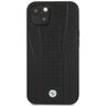 Etui BMW BMHCP13MRPSLK iPhone 13 / 14 / 15 6.1" czarny/black hardcase Leather Debossed Lines na NearMe.pl