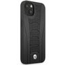 Etui BMW BMHCP13MRPSLK iPhone 13 / 14 / 15 6.1" czarny/black hardcase Leather Debossed Lines na NearMe.pl