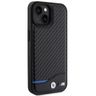 BMW BMHCP15S22NBCK iPhone 15 / 14 / 13 6.1" czarny/black Leather Carbon na NearMe.pl