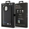 BMW BMHCP15S22NBCK iPhone 15 / 14 / 13 6.1" czarny/black Leather Carbon na NearMe.pl