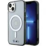 BMW BMHMP15SHCRS iPhone 15 / 14 / 13 6.1" przezroczysty/transparent hardcase Silver Ring MagSafe na NearMe.pl