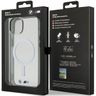 BMW BMHMP15SHCRS iPhone 15 / 14 / 13 6.1" przezroczysty/transparent hardcase Silver Ring MagSafe na NearMe.pl